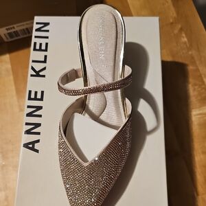 Anne Klein Glittering Gold Heels